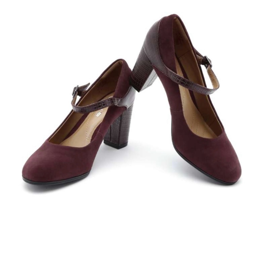 NWOT Mary Jane Suede Heels